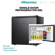 Hisense Single Door Refrigerator 60L RR60D4ABN, Fridge peti sejuk