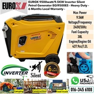 EUROX 9500watt/9.5KW Inverter Silent Petrol Generator EGI9500ES - Heavy Duty - 6 Months Local Warran