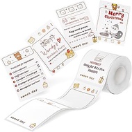 NIIMBOT Red&Black Labels, Refill Sticker Papers Only for B21 Pro 300DPI Label Maker, Dual Color Prin