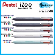 Pentel iZee Multi 4 Colour Ink Retractable Ball Point Pen 0.7 / 1.0MM | Pen Mata Bola | 圆珠笔 BXC467/BXC470