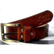 Thick, Soft, Genuine Leather Belt GOLD - Single Layer Garut Belt LV17