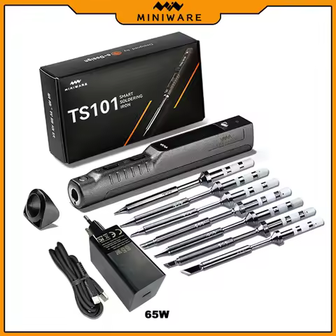 Original TS101 Soldering Iron 65W PD Adapter MiNi Adjustable Temperature Portable Soldering Station 
