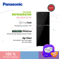 Panasonic NR-BB211Q-PK Kulkas 2 Pintu + Inverter + Prime Fresh [210 L] - Sparkling Black