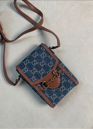 GUCCI GG Logo 1955 Denim Bag 手機袋 只限面交！
