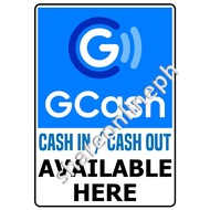 【hot sale】 Laminated Signages We Accept Gcash Signage Sign Boards Gcash Signages Cash In Cash Out