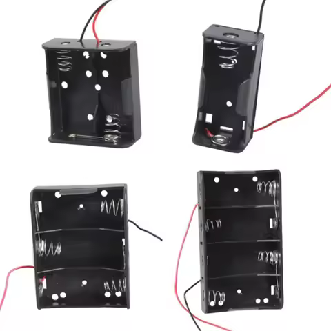 1/2/3/4 Slot LR14 C Battery Holder Storage Box Case LR14 C Battery Box With 2 Pin Cable Line