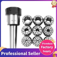 10Pcs ER32 Spring Collets Set 2/4/6/8/10/12/16/18/20mm + MT3  ER32 Collet Chuck Morse Taper Holder