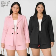 MC Long Sleeved Suit with Shorts Office Casual Blazer Set S M L Coordinates