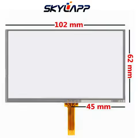 4.3"Inch TouchScreen 102mmx62mm For Navi N43, N43i BT Car Navigator RResistance Handwritten Touch Pa