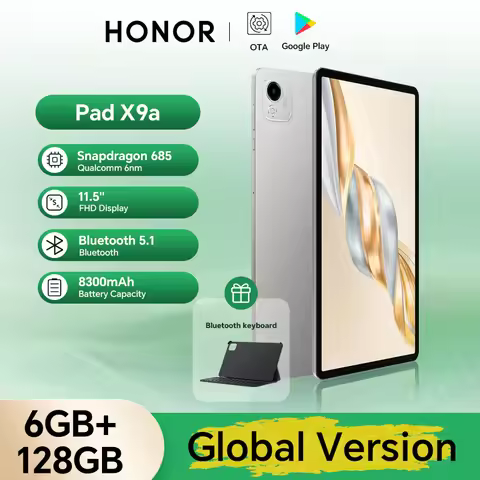 Global Version HONOR Pad X9a Tablet 11.5'' 6GB+128GB 2.5K 120Hz LCD Screen 8300 mAh Battery 35W Supe
