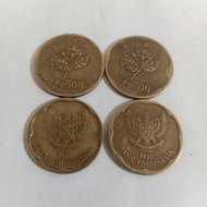 Uang koin kuno 500 rupiah bunga melati tahun 1991