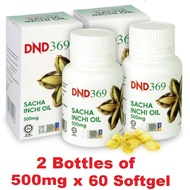❤️Official Store❤️ DND369 NF369 RX369 Sacha Inchi Oil 2 Bottles of 500mgx60 Softgel 100% Oganic DND 369 Zemvelo