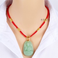 【Shipment within 24 hours‌】 Cincin Loket Jade Dewi Kwan Im Azimat Pelindung Pria Wanita 2025 Kalung 