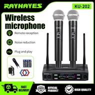 RAYHAYES Wireless Microphone System Professional Singing Mic Set for karaoke Home KTV