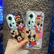 Phone Case for OPPO Reno11 Reno10 Pro+ Pro Reno 11 10 11Pro A79 A78 A58 A38 A18 Reno11Pro 5G 4G Clear TPU Softcase Lovely Cute Cartoon Mickey Smartphone Casing for Girls Back Cover