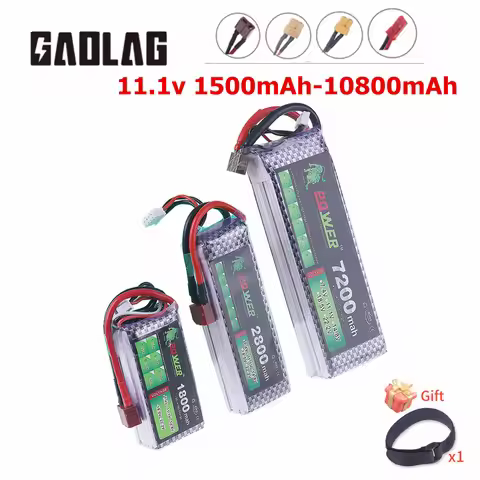 3S Lipo 11.1v 1500mAh 2200mAh 3300mAh 4200mAh 5200mAh 10800mAh Battery For RC Car/Airplane/Helicopte