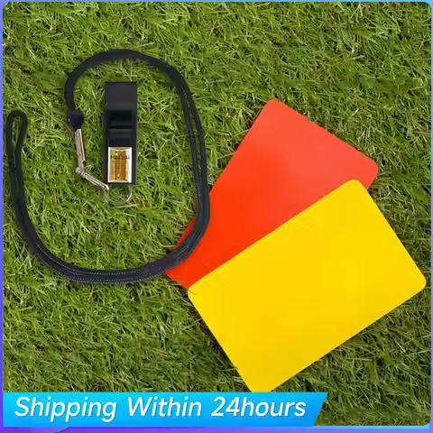 Football Whistle Referee Card Set Referee Penalty Cards Multifunction Referee Warning Cards Lightwei