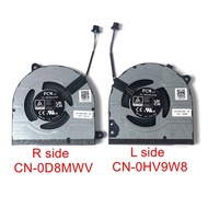 New Laptop CPU GPU Cooling Fan for Dell inspiron 14 Plus 7430 Cooler 0HV9W8 0D8MWV FQ6P FQ6Q 023.100