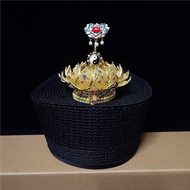 ✨Cap Hand-Knitted Mixed Yuan Towel and Lotus Corolla Set Hexagonal Hat Octagonal Hat Mixed Yuan Hat 