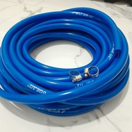 1/ 2 Inch Elastic Water Hose 10 Meters Long + 1/ 2 Inch Clamps 2 Pcs