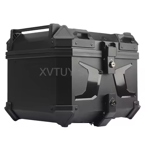 Motorcycle Tail Box Trunk 45L 58L Universal Helmet Box Top Tail Rear Luggage Storage Tool Cases CNC
