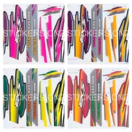 Honda EX5 High Power Dream ( 4 ) Body Cover Set Stripe Sticker - Green / Red / Blue / Black