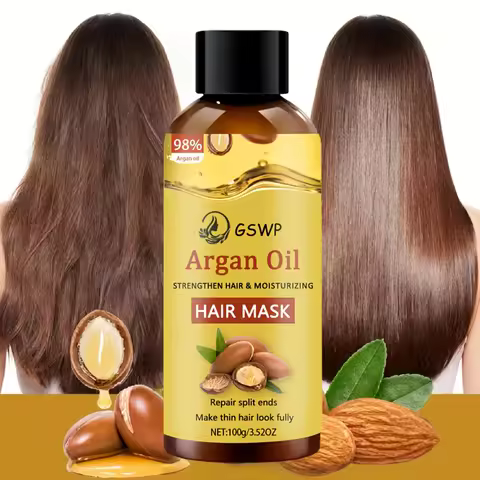 GSWP Moroccan Argan Oil Strengthening and Moisturizing Hair Mask repairs split ends and leaves hair 
