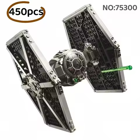 75300 Space Fighter Building Blocks Set, Imperial Star Wars Model Kit, DIY Sci-Fi Starship Toys for 