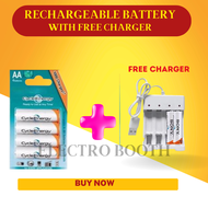 AA Rechargeable | AAA Rechargeable | Rechargeable Battery | 4pcs AA Battery with Charger | 4pcs AAA 