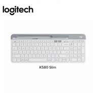 Logitech Wireless Keyboard K580 SLIM MULTI-DEVICE คีย์บอร์ดไร้สายพร้อมแท่นวงสมาร์ทโฟน รับประกันศูนย์