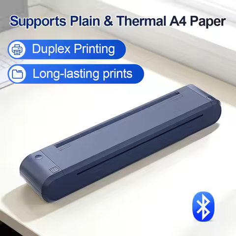 A4 ribbon printer Double sided printer can print on A4 paper and A4 thermal paper Bluetooth function