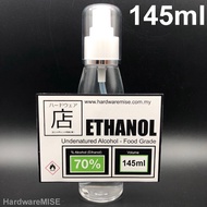 Ethanol 70% Sanitizer Food Grade Undenatured Ethyl Alcohol Potable Alcohol Disinfectant 消毒 乙醇 145ml 