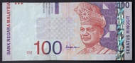 RARE Alignment Printing Error Malaysia 2001 100 ringgit