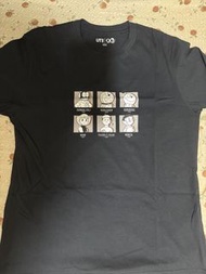 全新UNIQLO黑色多啦A夢 T恤 shirt