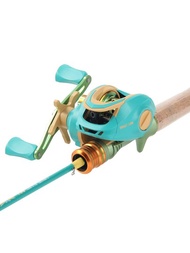 馬卡龍色誘餌旋轉捲線器，適用於釣手