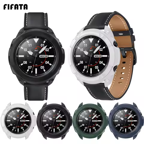 FIFATA PC Material Armor Style Protective Shell For Samsung Galaxy Watch 3 41MM/45MM Smart Watch Rep