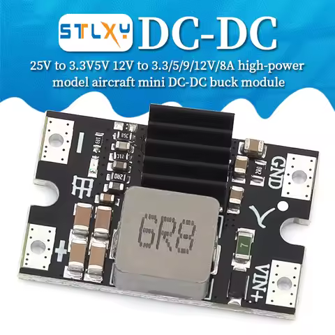PCB board module efficient output 8A DC-DC 25V to 3.3V/5V/9V/12V buck converter board module voltage