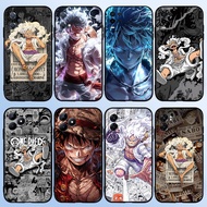 for Realme 3 5 6 7 8 Pro 5i 5s Q 6i 7i Cartoon cute cool anime One Piece Luffy 7Y22 Black TPU Soft S