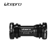 Litepro Elite MTB Folding Bicycle Elite Hollow Integrated Crankset BMX Bike Aluminum Alloy 5 Claws C