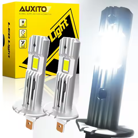 AUXITO 2Pcs H1 LED Canbus Headlight Bulb Fanless Error Free Super Bright for Audi a3 a4 a6 b7 Ford F