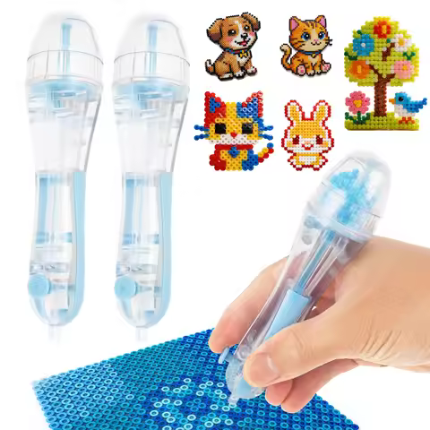 2Pc Fuse Bead Pen Large Capacity Fuse Bead Pen Dispenser 2.6mm Automatic Beading Tool Efficiency Sav