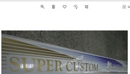 สติ๊กเกอร์แต่งรถ ลายข้างรถตู้ TOYOTA Super Custom ติดรถ แต่งรถ โตโยต้า super custom sticker ติดรถ รถ