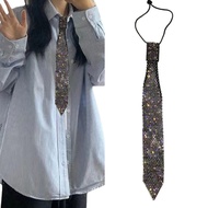 BKPP1 Fashionable Necktie Necklace Encrusted Crystal for Actor Actress Stage Shows