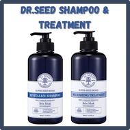 [Dr.Seed] Premium Shampoo and Treatment Dr.Seed Revitalizing Shampoo Nourishing Scalp Care Treatment 500ml