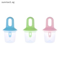 [Sunrise] 1Pc Mini Popsicle Ice Cream Mold with Cover Plastic Ice Mold Set Child Baby Fruit Milkshake Ice Cream Mold Kitchen Tool [SG]