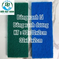 Aquarium water filter cotton, size 30x90x2cm, blue and white cotton 74x14x2cm