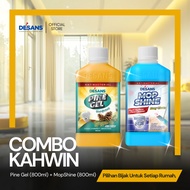 DESANS Kombo Kahwin (Pine Gel(8000ml) + Mop Shine(800ml)) Set Pencuci Rumah Serbaguna & Lantai Berki
