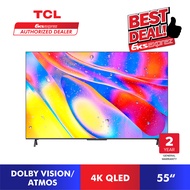 (FREE SHIPPING) TCL QLED 4K C725 Android Smart Google TV (55") 55C725 (2022 NEW)