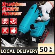 1000W Brushless Cordless Electric Hammer Rechargeable Multifunction Impact Drill Rotary Hammer Power