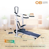 Treadmill Manual Multifungsi OB FIT OB-2014 GERATIS KAOS ANAK